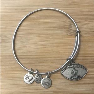 Alex &Ani New Orleans Saints Football Charm Bangle